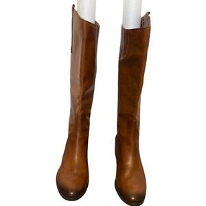 Sam Edelman Penny Tall  boots athletic fit equestrian leather brown riding 10m